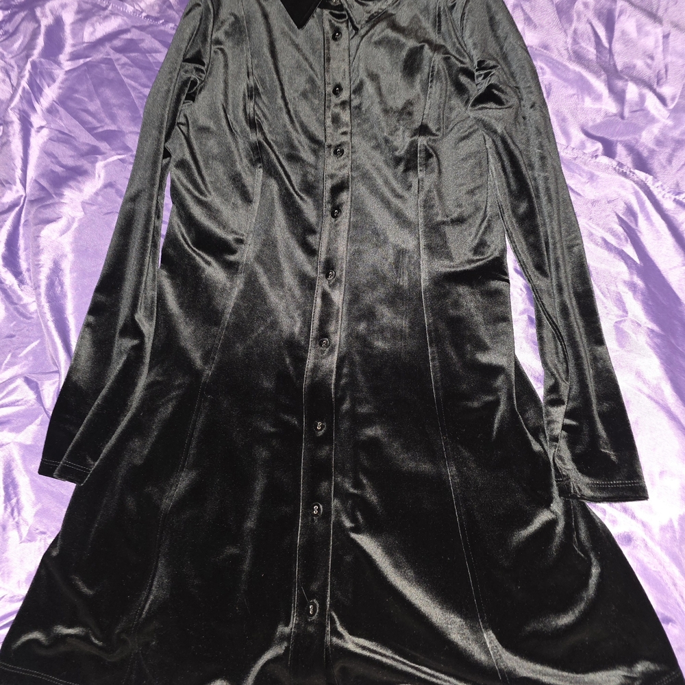 Next Black Long Sleeve Dress - Picture 2 of 2